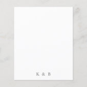 Bargin Boho Pampas Grass Floral Save the Date (Achterkant)