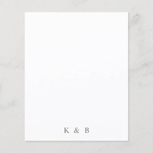 Bargin Boho Pampas Grass Floral Save the Date (Achterkant)