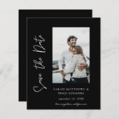 Bargin-foto en -handtypografie Sla de datum zwart  (Voorkant / Achterkant)