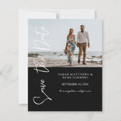 Bargin Foto & Typografie Bewaar de Datum Zwart 4 (Voorkant)