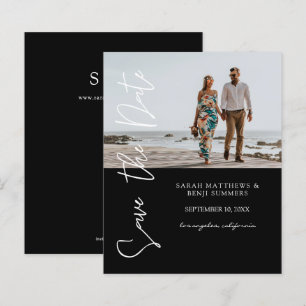 Bargin foto & Typografie Save the Date Black 4