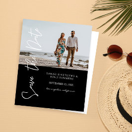 Bargin foto & Typografie Save the Date Black 4