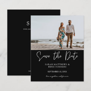 Bargin foto & Typografie Save the Date Black H
