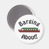 Barging About Canal Boat Magneet (Voorkant / Achterkant)