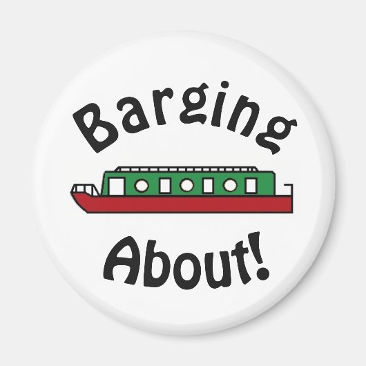 Barging About Canal Boat Magneet (Voorkant)