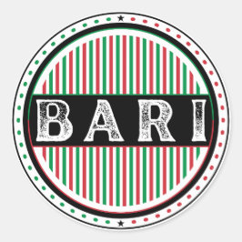 Bari City Pride Embleem – Italiaanse identiteit Ronde Sticker