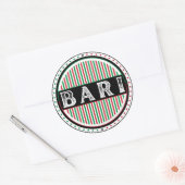 Bari City Pride Embleem – Italiaanse identiteit Ronde Sticker (Envelop)