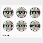 Bari City Pride Embleem – Italiaanse identiteit Ronde Sticker (Vel)