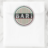 Bari City Pride Embleem – Italiaanse identiteit Ronde Sticker (Tas)