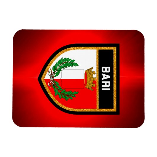 Bari Flag Magneet (Horizontaal)