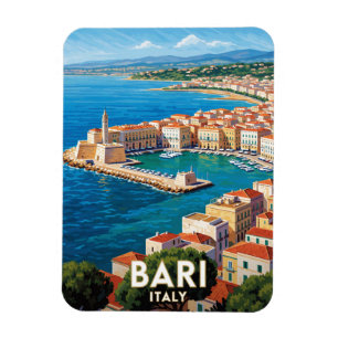 Bari Italië Adriatische Reis Scene 🌊 Magneet