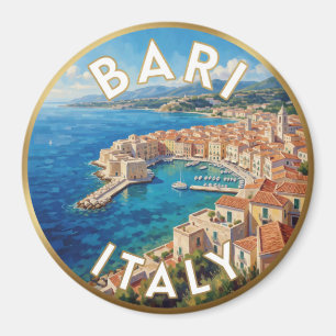 Bari Italië Adriatische Reis Scene 🌊 Magneet