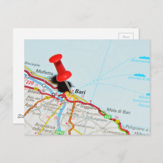 Bari, Italië Briefkaart (Voorkant / Achterkant)