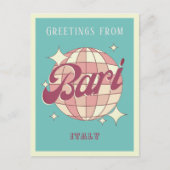 Bari Italië disco Retro  Briefkaart (Voorkant)