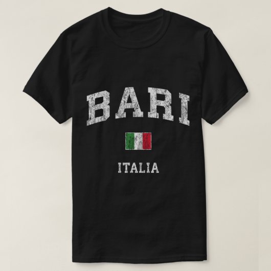 Bari Italië  Italia Athletic Sports Design T-shirt (Design voorkant)