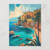 Bari Italië Reizen Kunst Vintage Briefkaart (Voorkant)