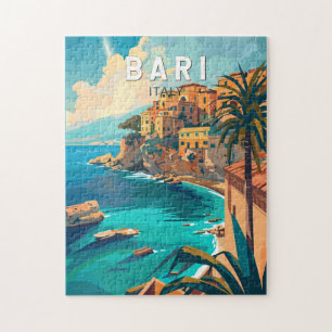 Bari Italië Reizen Kunst Vintage Legpuzzel