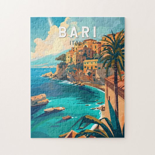 Bari Italië Reizen Kunst Vintage Legpuzzel (Verticaal)