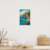 Bari Italië Reizen Kunst Vintage Poster (Keuken)
