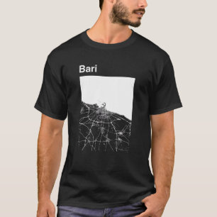 Bari Italy Classic City Map Graphic T-shirt