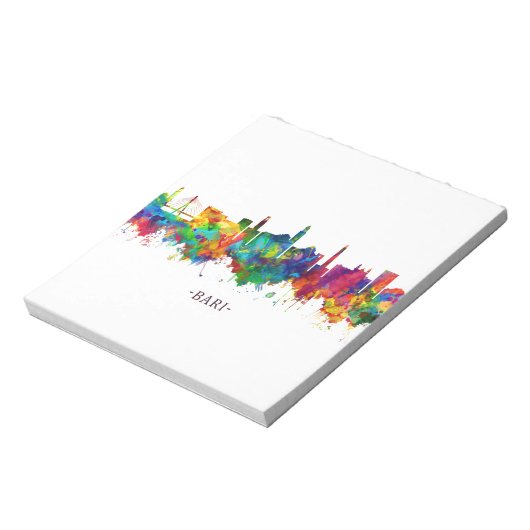 Bari Italy Skyline Notitieblok (Linkerzijde)