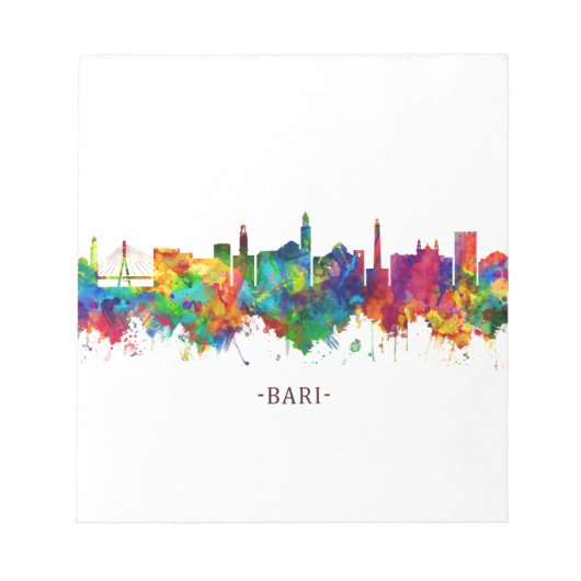 Bari Italy Skyline Notitieblok (Voorkant)