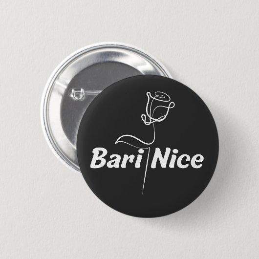 Bari Nice-toets Ronde Button 5,7 Cm (Voorkant /achterkant)