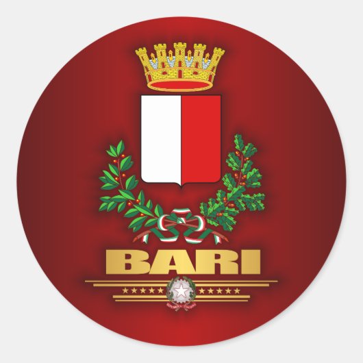 Bari Ronde Sticker (Voorkant)