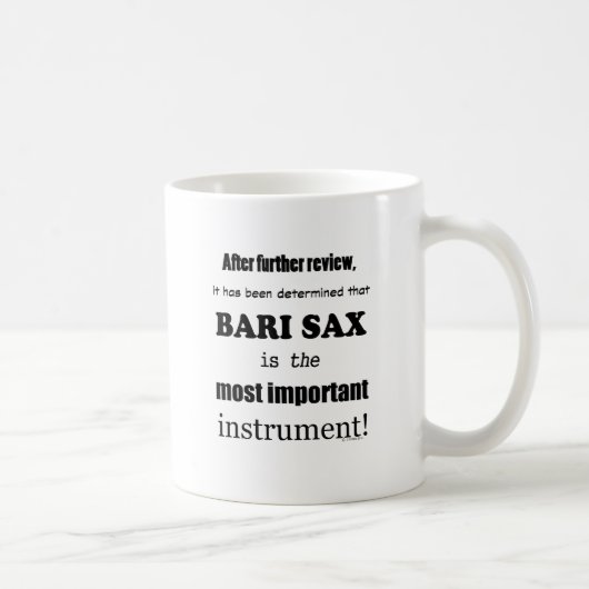 Bari Sax belangrijkste instrument Koffiemok (Rechts)