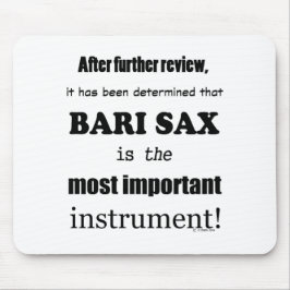 Bari Sax belangrijkste instrument Muismat
