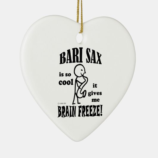 Bari Sax, Brain Freeze Keramisch Ornament (Rechts)