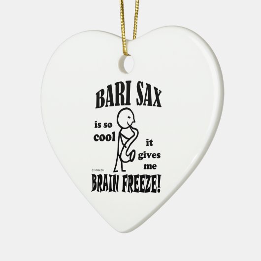 Bari Sax, Brain Freeze Keramisch Ornament (Links)