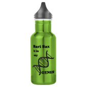 Bari Sax in mijn genen Waterfles (Links)