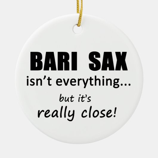Bari Sax is niet alles Keramisch Ornament (Voorkant)