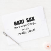 Bari Sax is niet alles Ovale Sticker (Envelop)