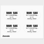 Bari Sax is niet alles Ovale Sticker (Vel)