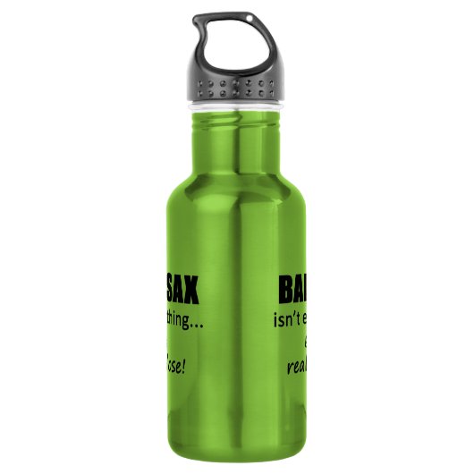 Bari Sax is niet alles Waterfles (Achterkant)