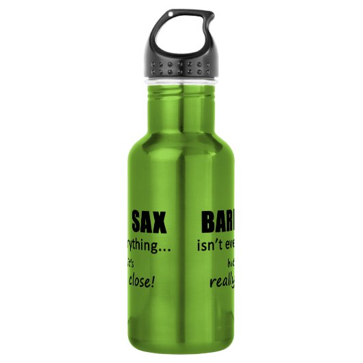 Bari Sax is niet alles Waterfles (Voorkant)