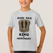Bari Sax King of Instruments T-shirt (Voorkant)