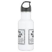 Bari Sax Licence Water Bottle Waterfles (Voorkant)
