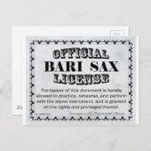 Bari Sax-licentie Briefkaart (Voorkant / Achterkant)