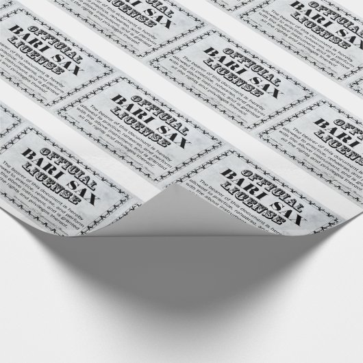 Bari Sax-licentie Cadeaupapier (Hoek)