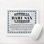 Bari Sax-licentie Muismat (Met muis)