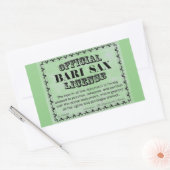 Bari Sax-licentie Rechthoekige Sticker (Envelop)