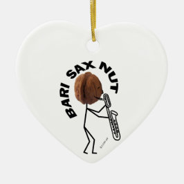 Bari Sax Nut Keramisch Ornament