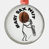Bari Sax Nut Metalen Ornament (Voorkant)