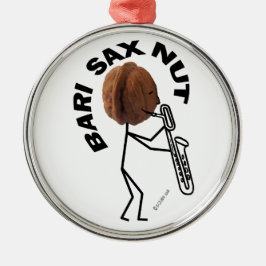 Bari Sax Nut Metalen Ornament