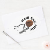 Bari Sax Nut Ovale Sticker (Envelop)