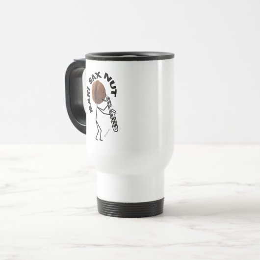 Bari Sax Nut Travel Mug Reisbeker (Voorkant links)