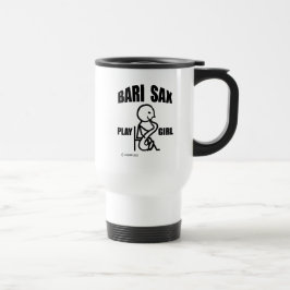 Bari Sax Play Girl Travel Mug Reisbeker